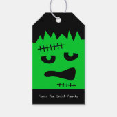 Frankenstein Halloween Gift Tags Geschenkanhänger (Vorderseite)