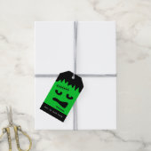 Frankenstein Halloween Gift Tags Geschenkanhänger (Mit Garn)