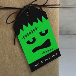 Frankenstein Halloween Gift Tags Geschenkanhänger