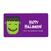 Frankenstein Halloween Labels (Vorne)