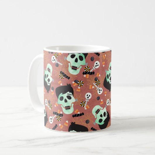 Frankenstein Halloween Monster-Tasse Kaffeetasse (Vorderseite Links)