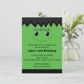 Frankenstein Halloween Niedlich Kids Party Einladu Einladung (Stehend Vorderseite)