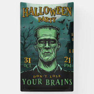 Frankenstein Halloween-Party Banner