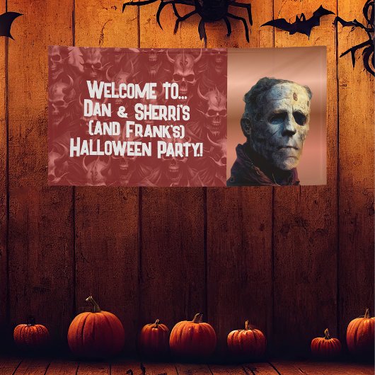 Frankenstein Halloween-Party Banner