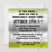 Frankenstein Halloween-Party-Einladung Einladung (Rückseite)