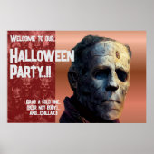 Frankenstein Halloween-Party Poster (Vorne)