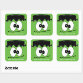 Frankenstein Halloween-Party Stickers, Halloween Quadratischer Aufkleber (Blatt)