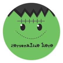 Frankenstein Halloween Personalisiert Party Sticke