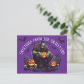 Frankenstein Halloween Postcard Postkarte (Stehend Vorderseite)