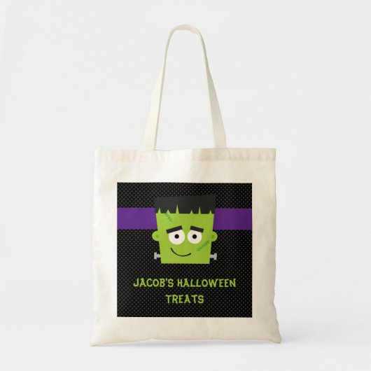 Frankenstein Halloween Sticker, Kids Halloween Tragetasche (Vorne)