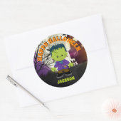 Frankenstein Halloween Stickers Kids Personalisier (Umschlag)