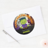 Frankenstein Halloween Stickers Kids Personalisier (Umschlag)