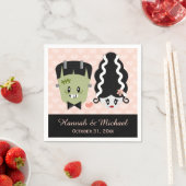 Frankenstein Halloween Wedding Serviette (Beispiel)