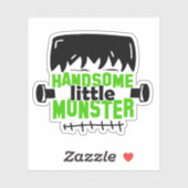 Frankenstein Handsome Little Monster | Halloween Aufkleber (Blatt)