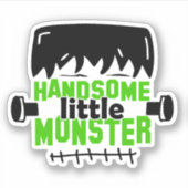 Frankenstein Handsome Little Monster | Halloween Aufkleber (Vorderseite)