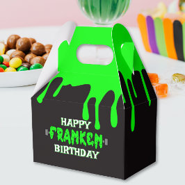 Frankenstein Happy Birthday Halloween Green Slime Geschenkschachtel