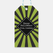 Frankenstein Happy Halloween Geschenkanhänger (Rückseite)