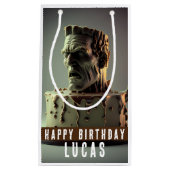 Frankenstein Head Birthday Chocolate Cake Kleine Geschenktüte (Vorderseite)