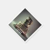 Frankenstein Head Birthday Chocolate Cake Serviette (Ecke)