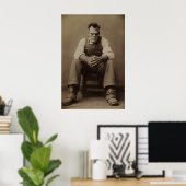 Frankenstein im Studio Vintage Gothic Art Poster (Heimbüro)