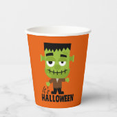 Frankenstein ist Halloween Pappbecher (Vorderseite)
