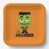 Frankenstein ist Halloween Pappteller (Vorderseite)