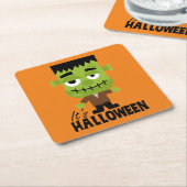 Frankenstein ist Halloween Rechteckiger Pappuntersetzer (angewinkelt)