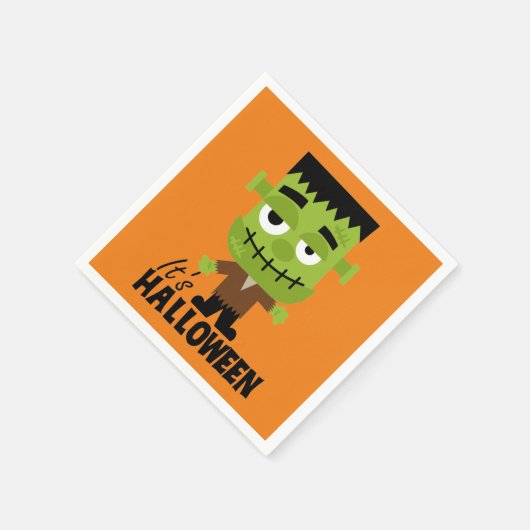Frankenstein ist Halloween Serviette (Ecke)