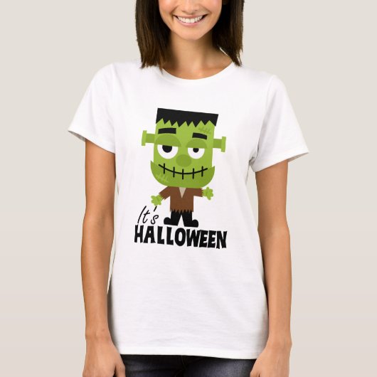 Frankenstein ist Halloween T-Shirt (Vorderseite)