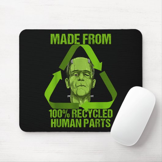 Frankenstein Made From 100% Recycled Human Parts H Mousepad (Mit Mouse)