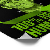 Frankenstein Made From 100% Recycled Human Parts H Poster (Ecke)