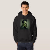 frankenstein mens schwarzer Hoodie (Vorne ganz)