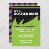 Frankenstein Monster-BlashHalloween Einladung (Vorne/Hinten)