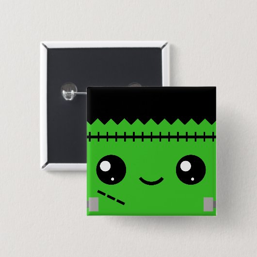 Frankenstein Monster Button (Vorne & Hinten)