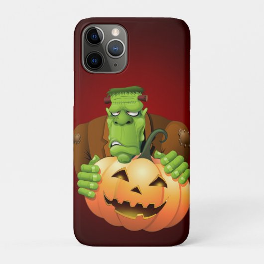 Frankenstein Monster Cartoon mit Pumpkin Case-Mate iPhone Hülle (Rückseite)