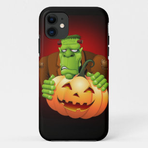Frankenstein Monster Cartoon mit Pumpkin Case-Mate iPhone Hülle