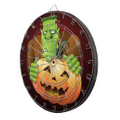 Frankenstein Monster Cartoon mit Pumpkin Dartscheibe (Vorderseite rechts)