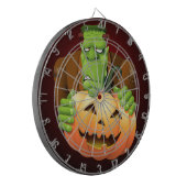 Frankenstein Monster Cartoon mit Pumpkin Dartscheibe (Vorderseite Links)