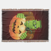 Frankenstein Monster Cartoon mit Pumpkin Decke (Vorderseite)