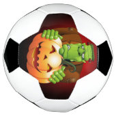 Frankenstein Monster Cartoon mit Pumpkin Fußball (Gedreht)