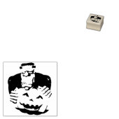 Frankenstein Monster Cartoon mit Pumpkin Gummistempel (Stempel)
