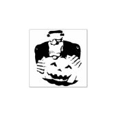 Frankenstein Monster Cartoon mit Pumpkin Gummistempel (Prägung)