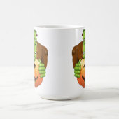 Frankenstein Monster Cartoon mit Pumpkin Kaffeetasse (Mittel)