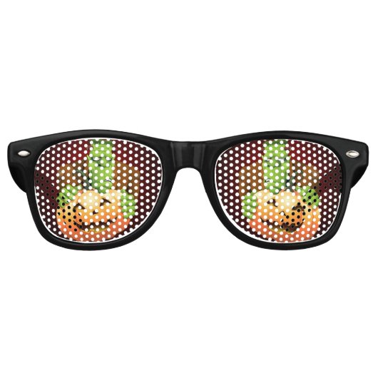 Frankenstein Monster Cartoon mit Pumpkin Partybrille (Vorderseite)