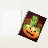 Frankenstein Monster Cartoon mit Pumpkin Planer (Anzeige)
