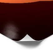 Frankenstein Monster Cartoon mit Pumpkin Poster (Ecke)