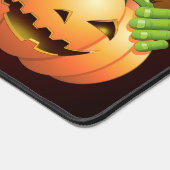 Frankenstein Monster Cartoon mit Pumpkin Schreibtischunterlage (Ecke)