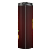 Frankenstein Monster Cartoon mit Pumpkin Thermosbecher (Rückseite)