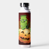Frankenstein Monster Cartoon mit Pumpkin Trinkflasche (Links)