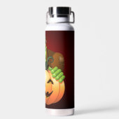 Frankenstein Monster Cartoon mit Pumpkin Trinkflasche (Rückseite)